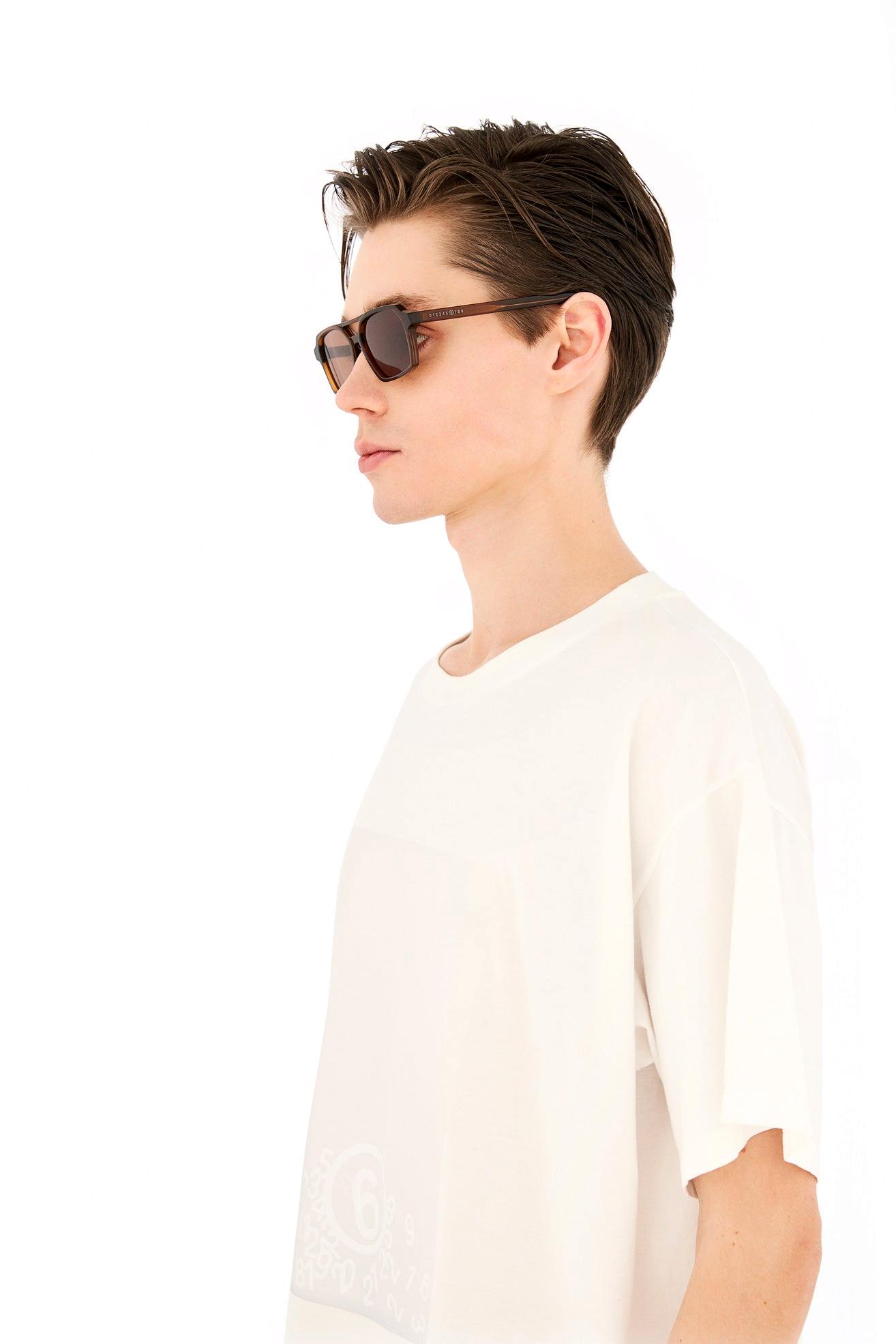 Maison Margiela I93J PAN Lunettes 7 Marron 