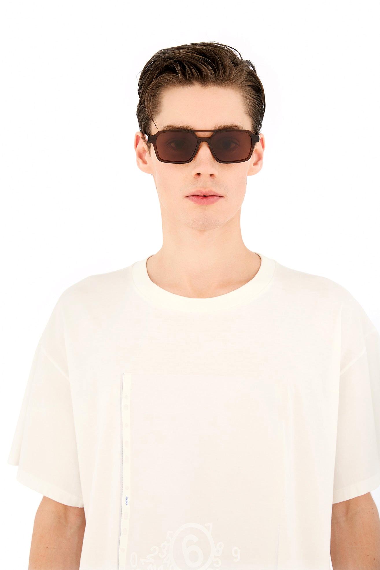 Maison Margiela I93J PAN Lunettes 7 Marron 