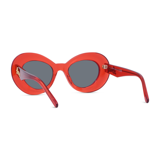 Loewe LW40112I CURVY 66V Butterfly Sunglasses – Shiny Transparent Red / Blue Loewe - Curvy Butterfly Sunglasses – Good See Co main image 3