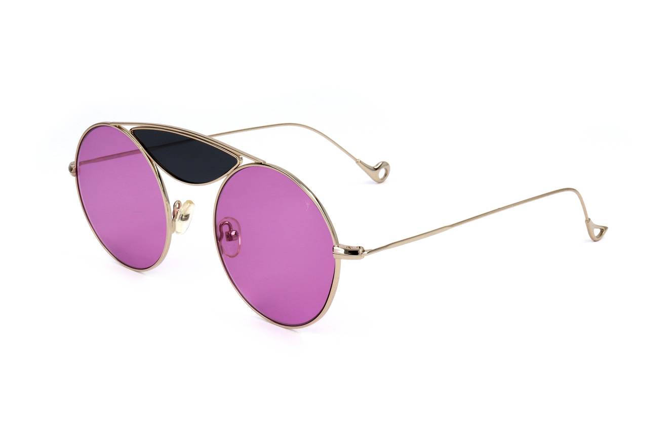 Eyepetizer John C.2-7-3 Men's Sunglasses Gold Size 49