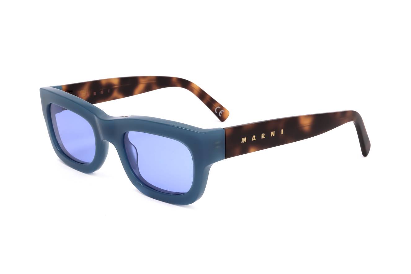 Marni Kawasan Falls Blue Havana JB0 Men's Sunglasses Blue Size 52 Marni Kawasan Falls Blue Havana JB0 Men's Sunglasses Blue Size 52