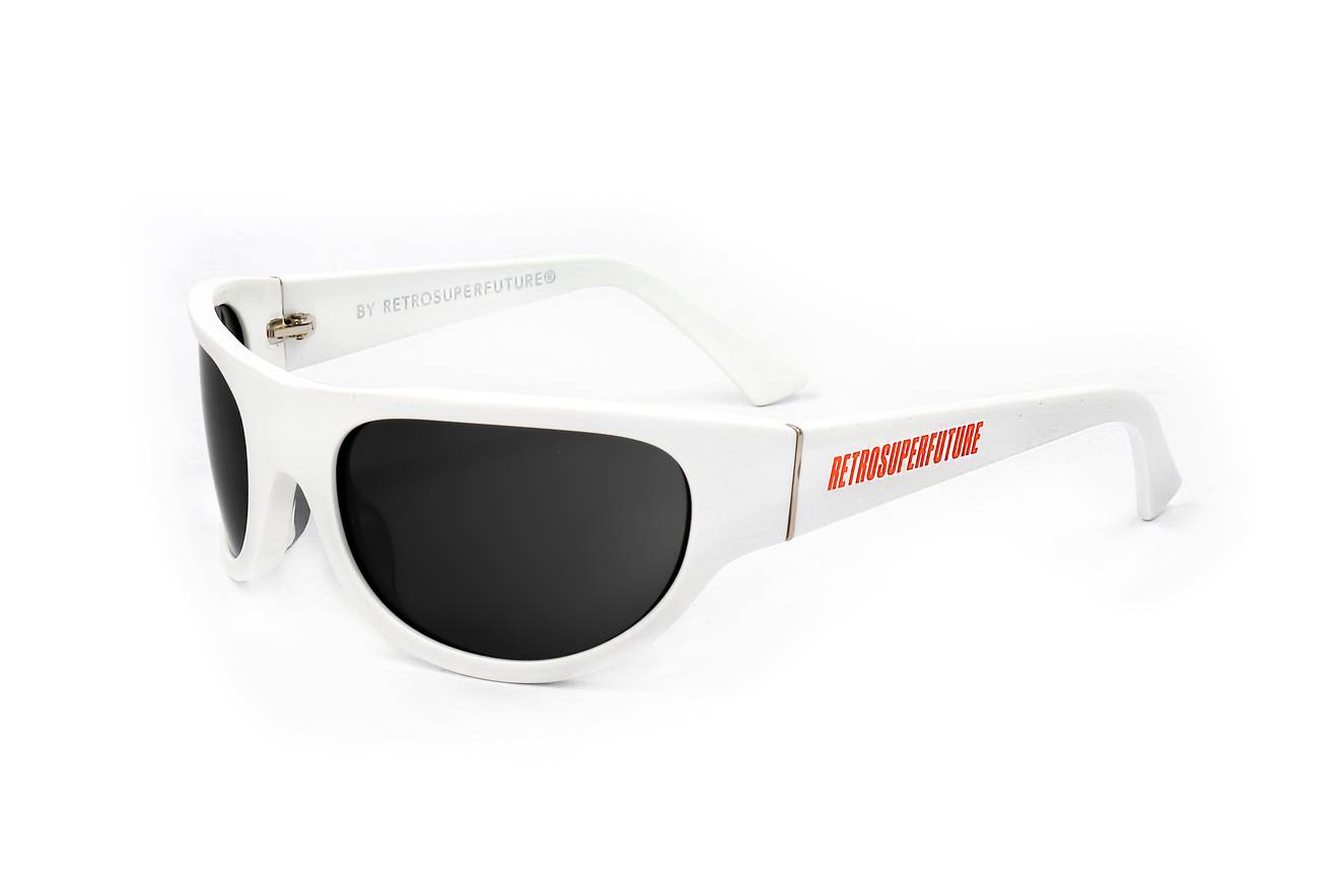 Retrosuperfuture REED MJ3 Men's Sunglasses White Size 58 Retrosuperfuture REED MJ3 Men's Sunglasses White Size 58