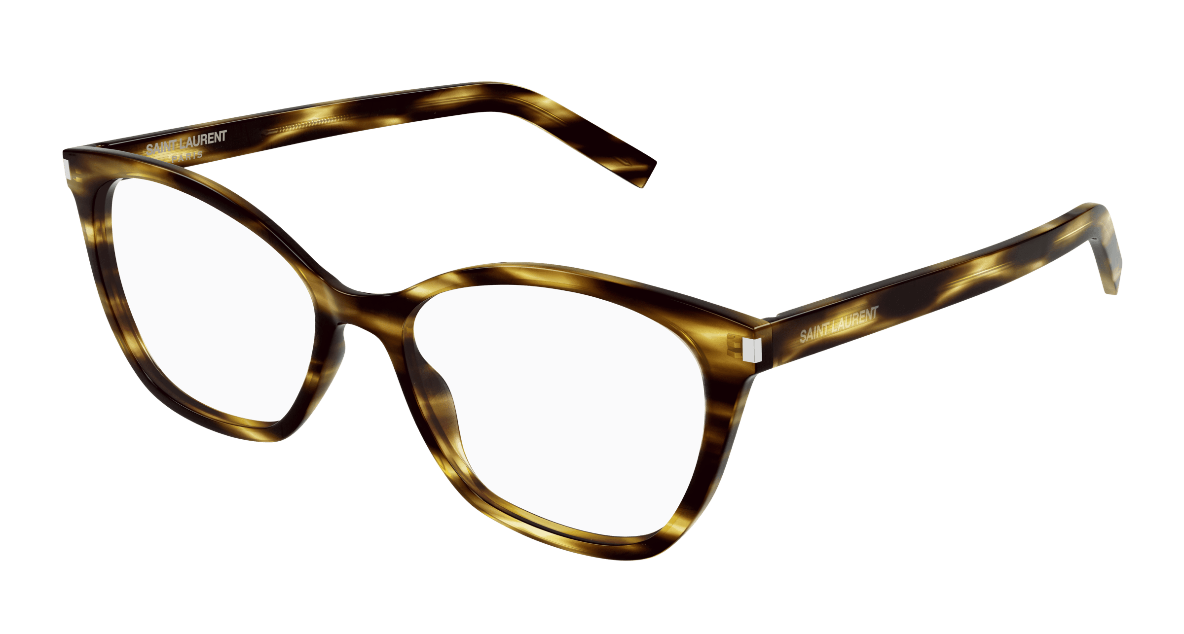 Saint Laurent Damen Sl 287 Slim 007 Optische Fassungen Acetat Havanna Cat Eye-image