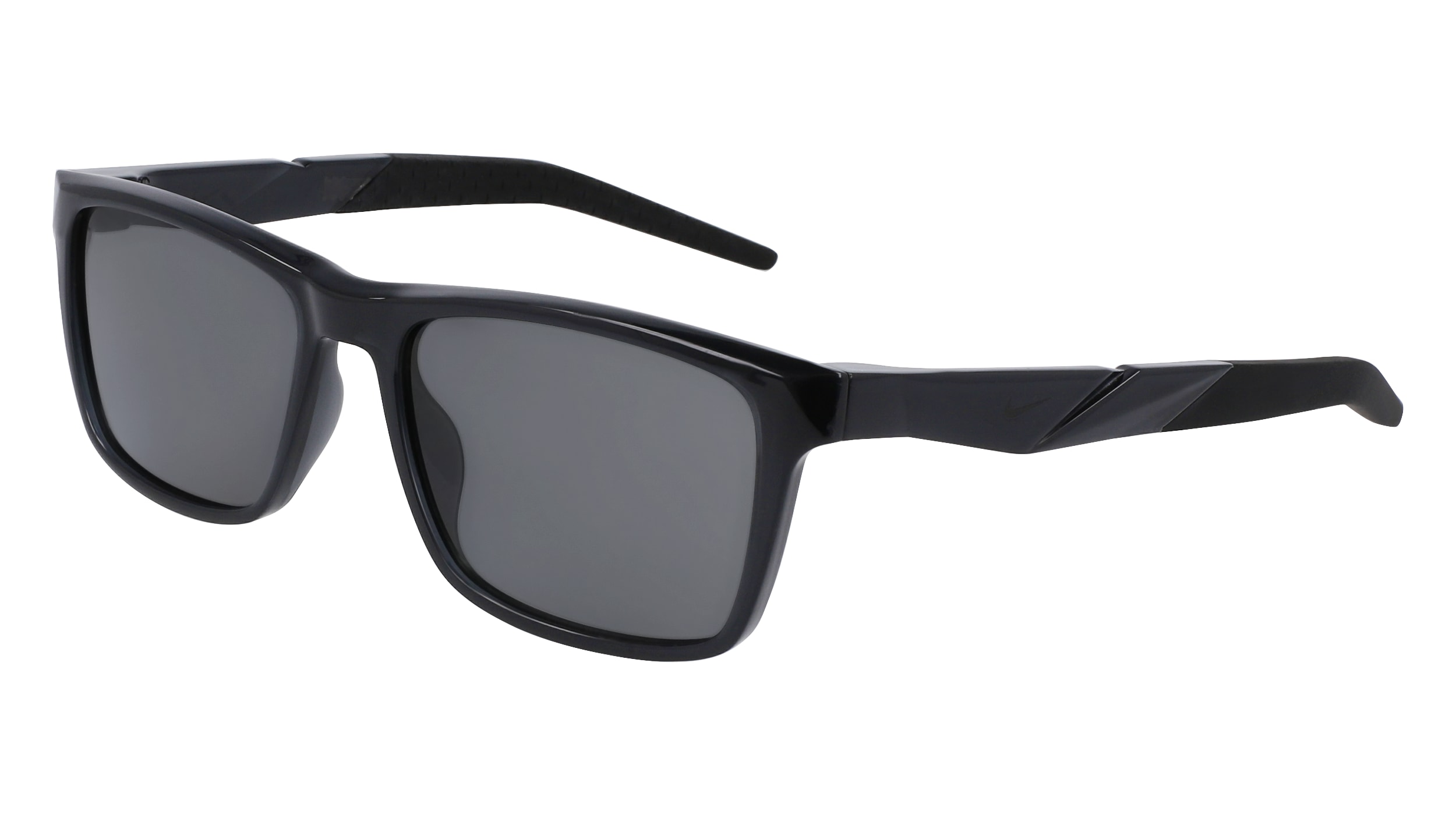 Nike Unisex NIKE RADEON 1 P FV2404 60 Sunglasses Plastic  Black Squared Polarized Polarized-image