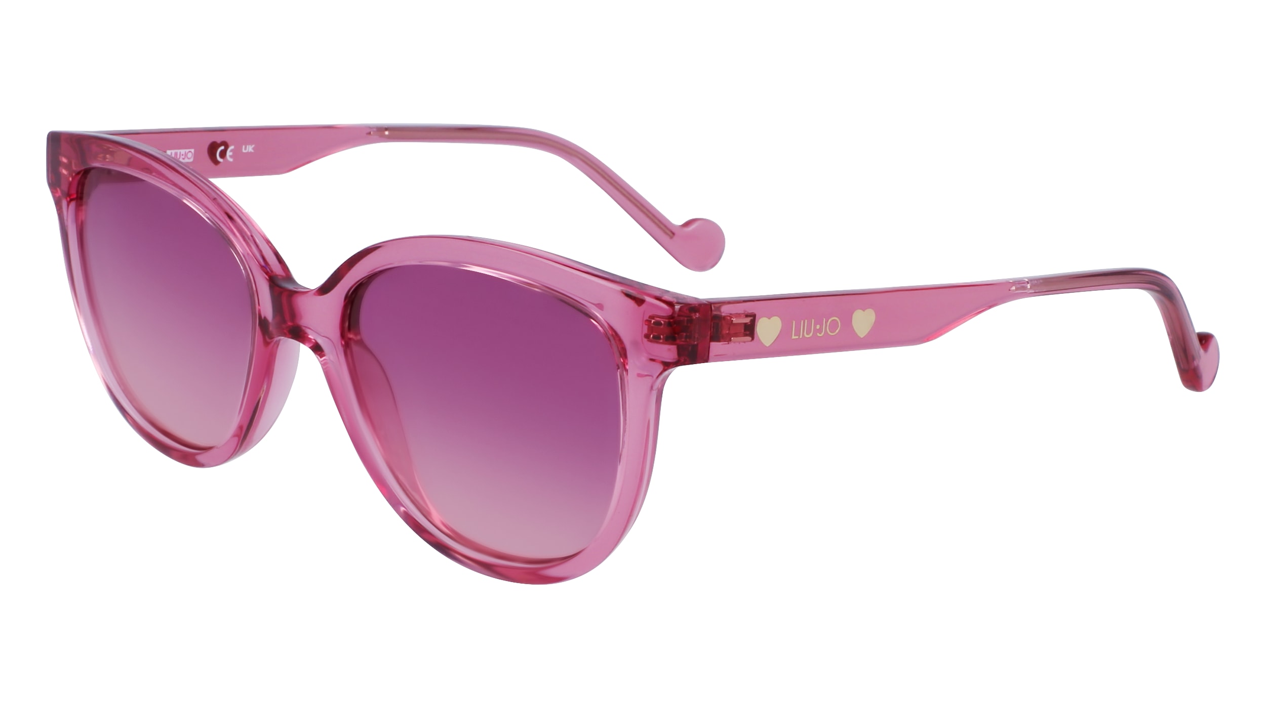 Liu Jo Junior LJ3609S 650 Lunettes De Soleil Bio-Inject Rose Rose Cat Eye Normale Normale-image
