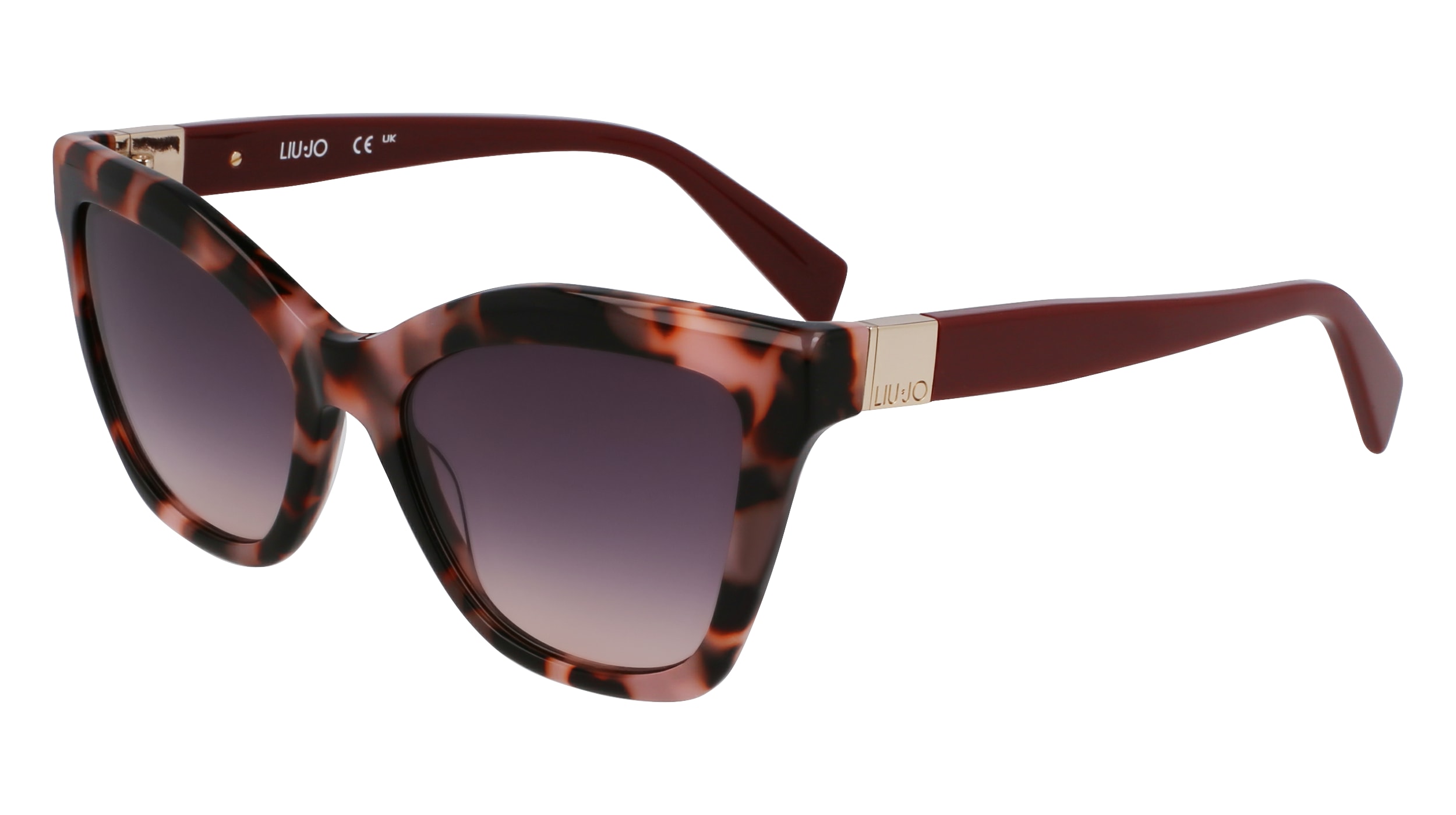 Liu Jo Damen LJ804S 658 Sonnenbrillen Acetat Rosa Quadratisch Normal-image