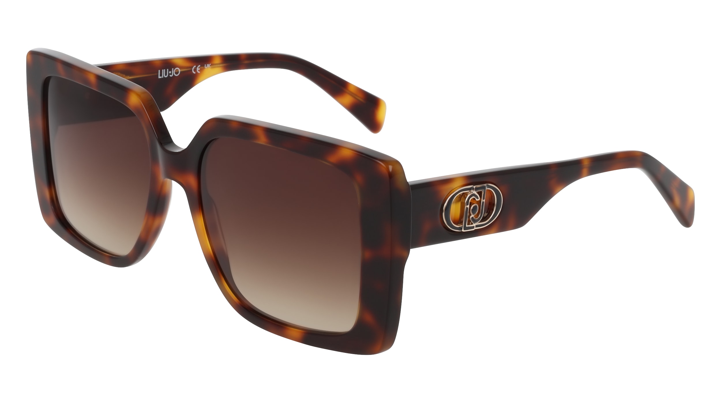 Liu Jo Damen LJ816S 240 Sonnenbrillen Acetat Havanna Quadratisch Normal-image