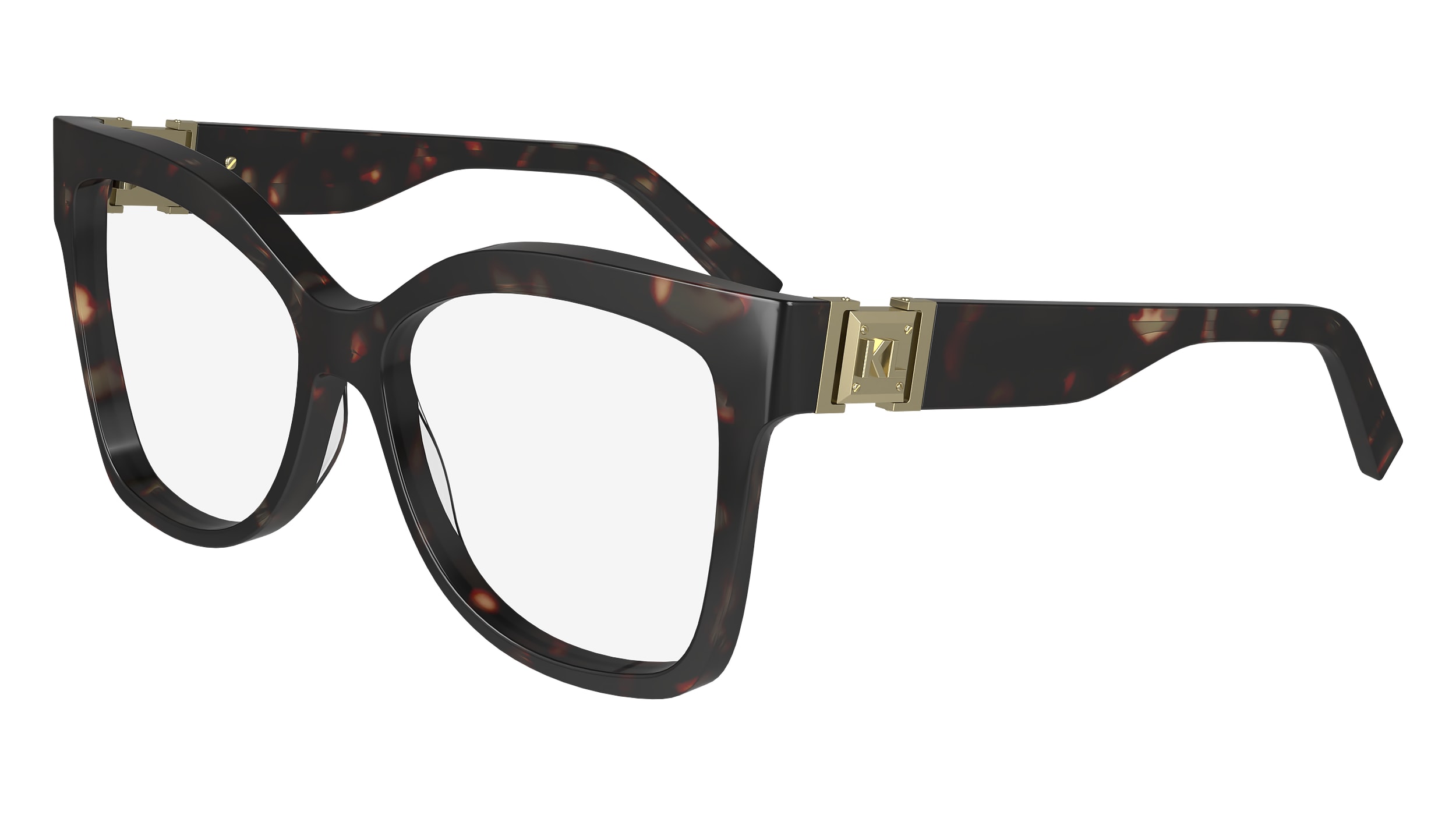 Karl Lagerfeld Damen KL6149 242 Optische Fassungen Acetat Havanna Quadratisch Normal Normal-image