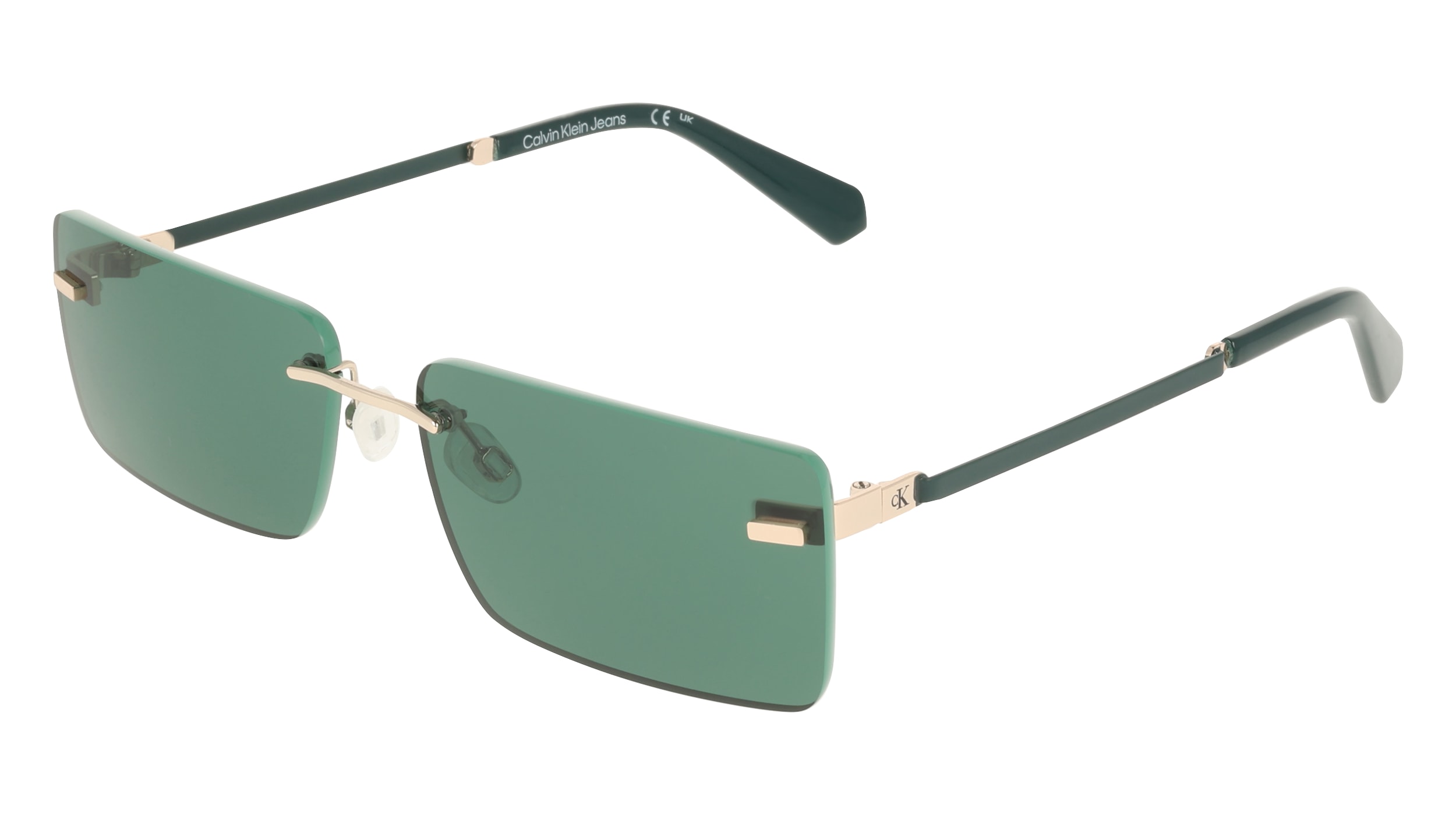 Calvin Klein Herren CKJ25206S 720 Sonnenbrillen Metall Gold Quadratisch Normal-image