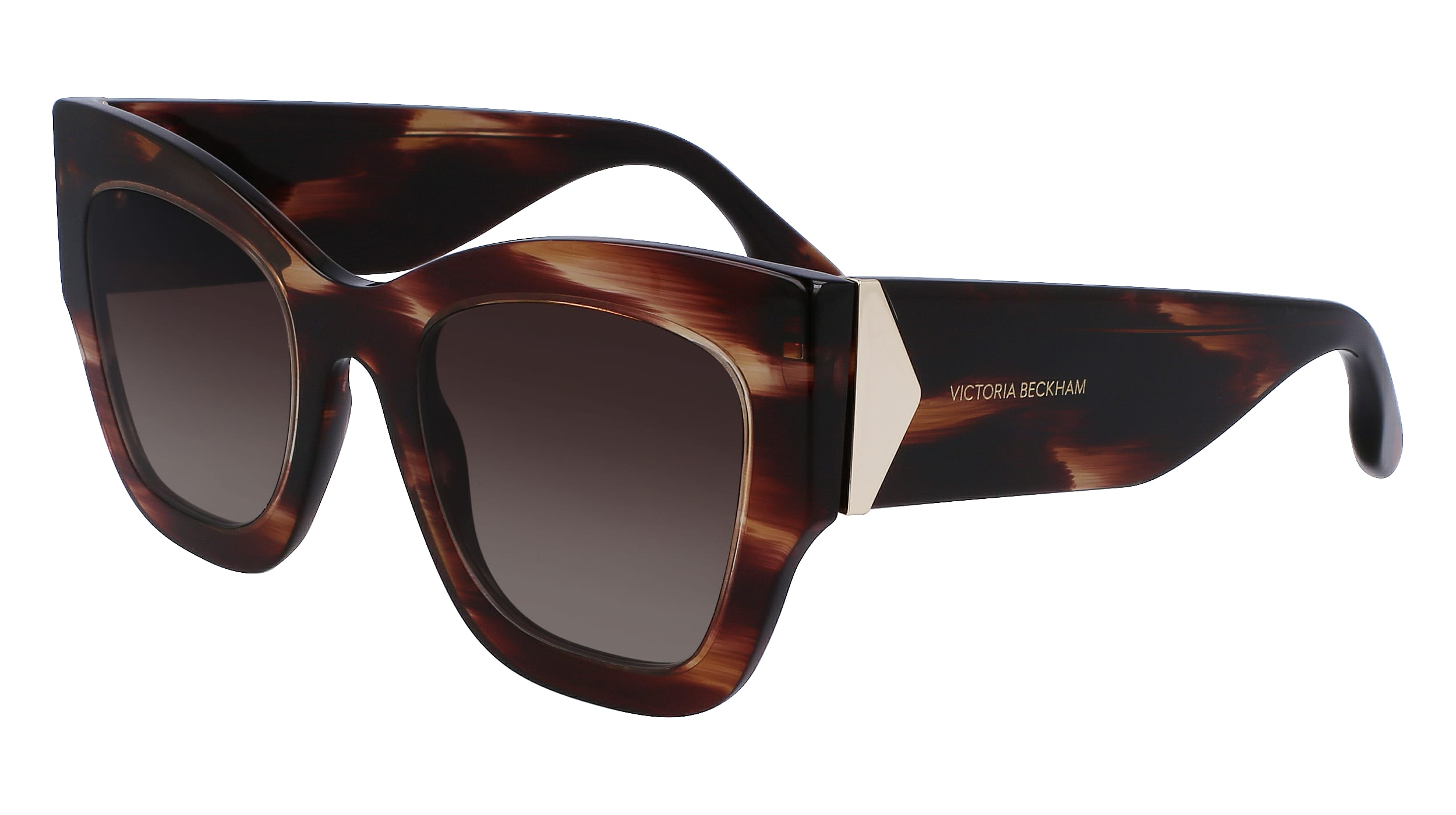 Victoria Beckham Woman VB652S 227 Sunglasses Acetate Havana Brown Butterfly Normal Photochromatic-image