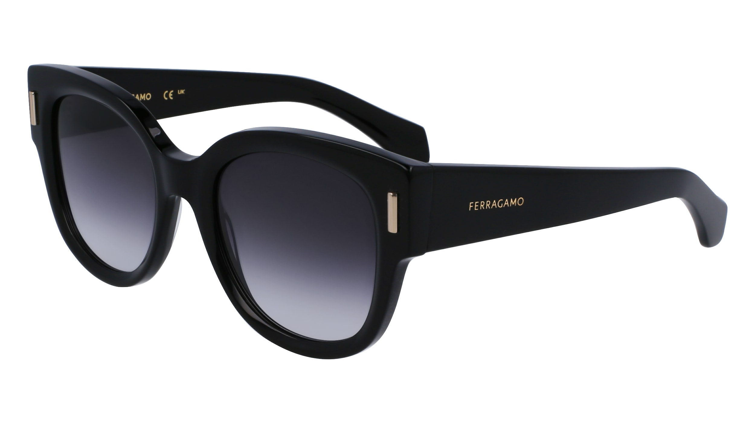 Ferragamo Woman SF2007S 001 Sunglasses Acetate Black   Normal Normal-image