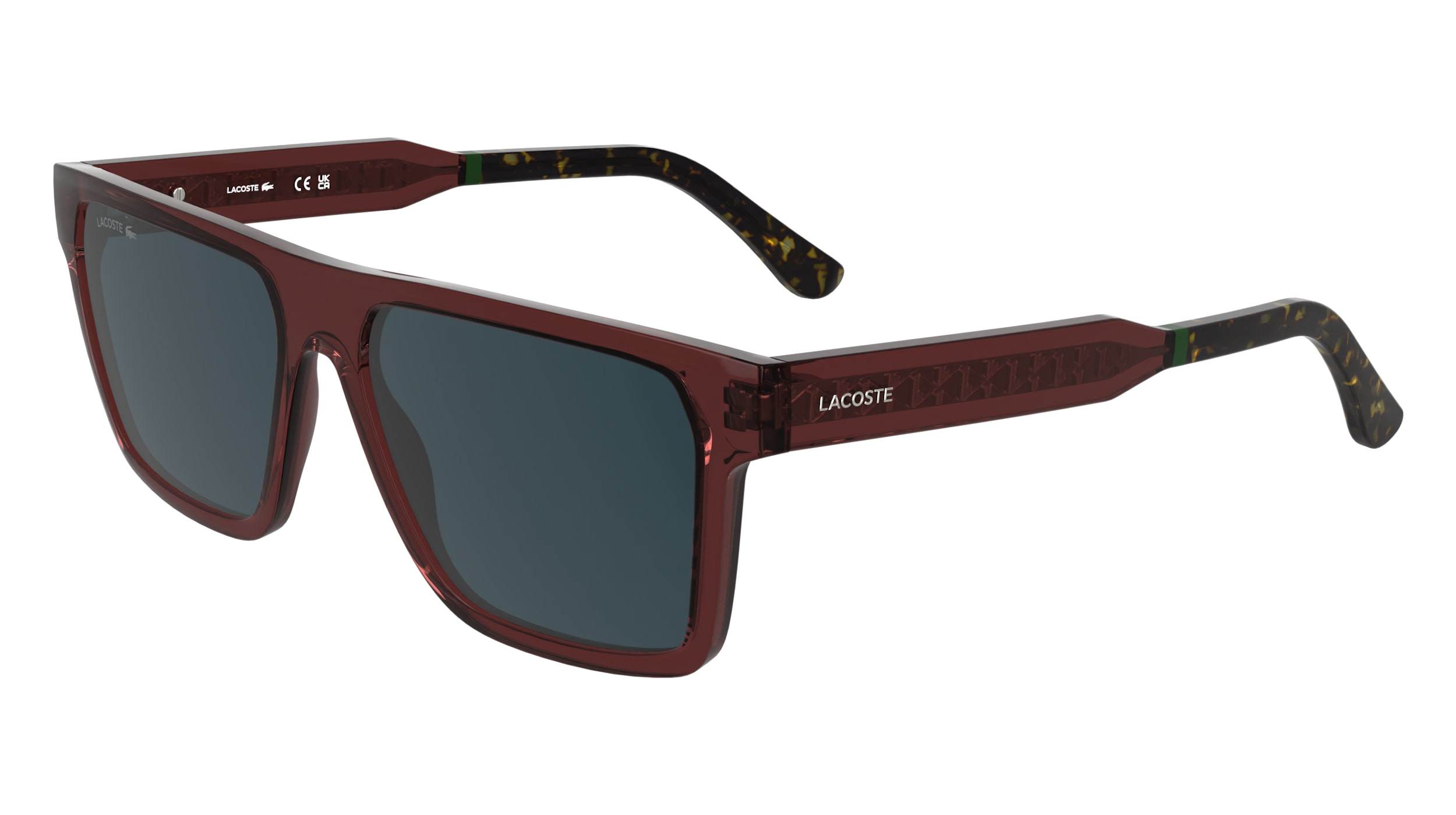 Lacoste Herren L6059S 601 Sonnenbrillen Bio-Injekt Bordeaux Quadratisch Normal-image