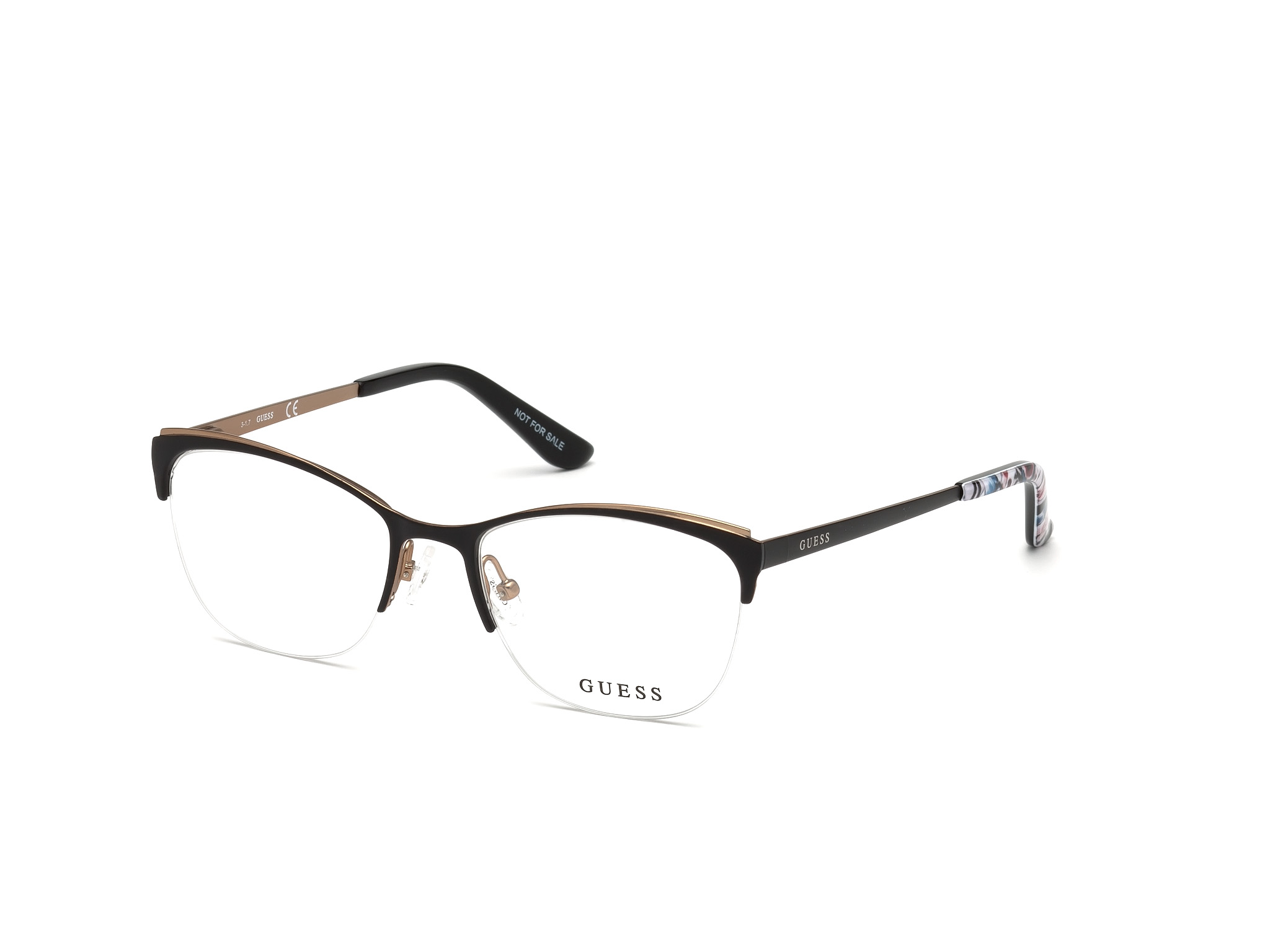 Guess Damen GU2642 002 Optische Fassungen Schwarz Quadratisch Normal-image