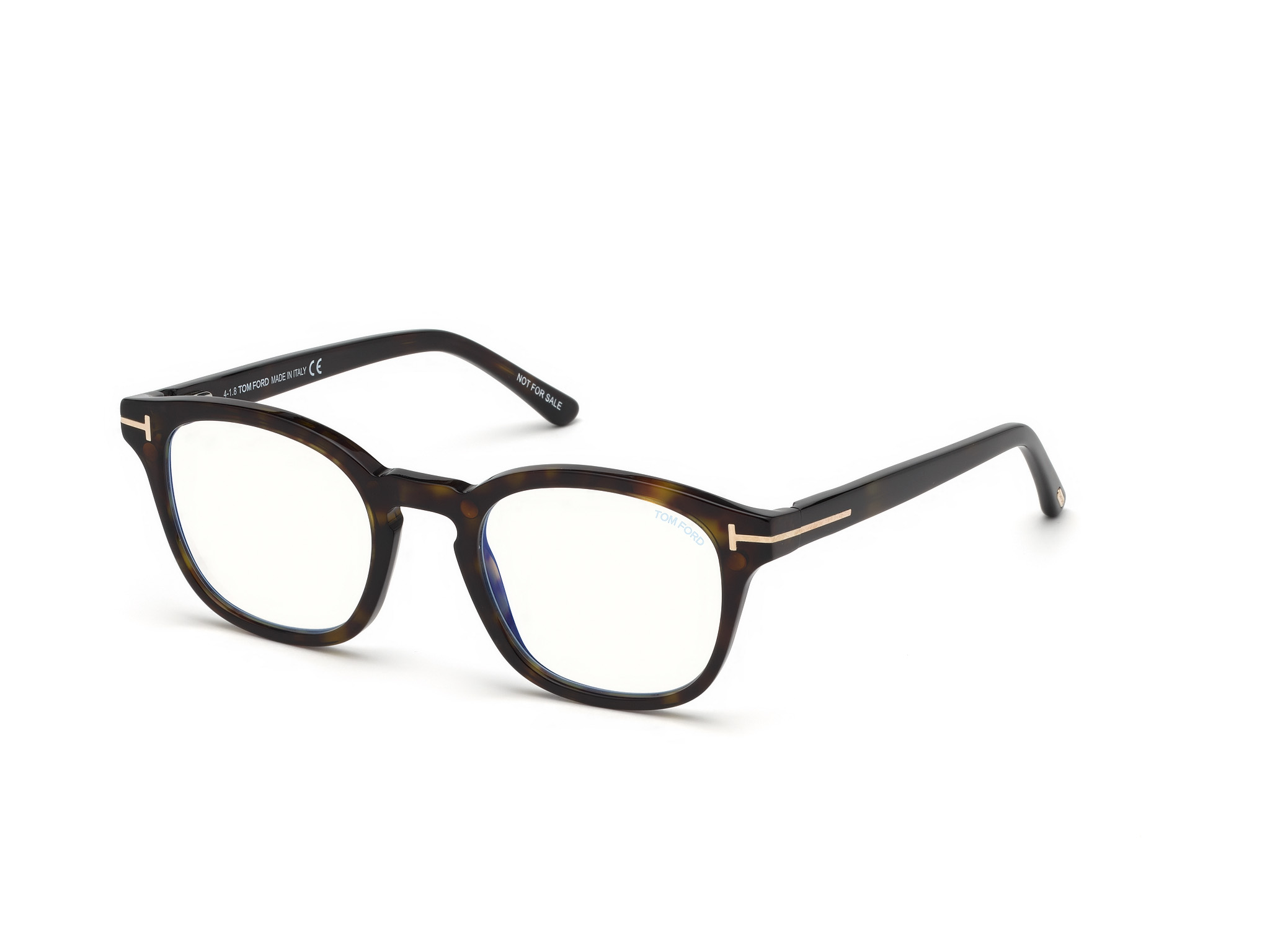 Tom Ford Herren FT5532-B 52E Optische Fassungen Acetat Dunkler Havanna Geometrisch Normal-image