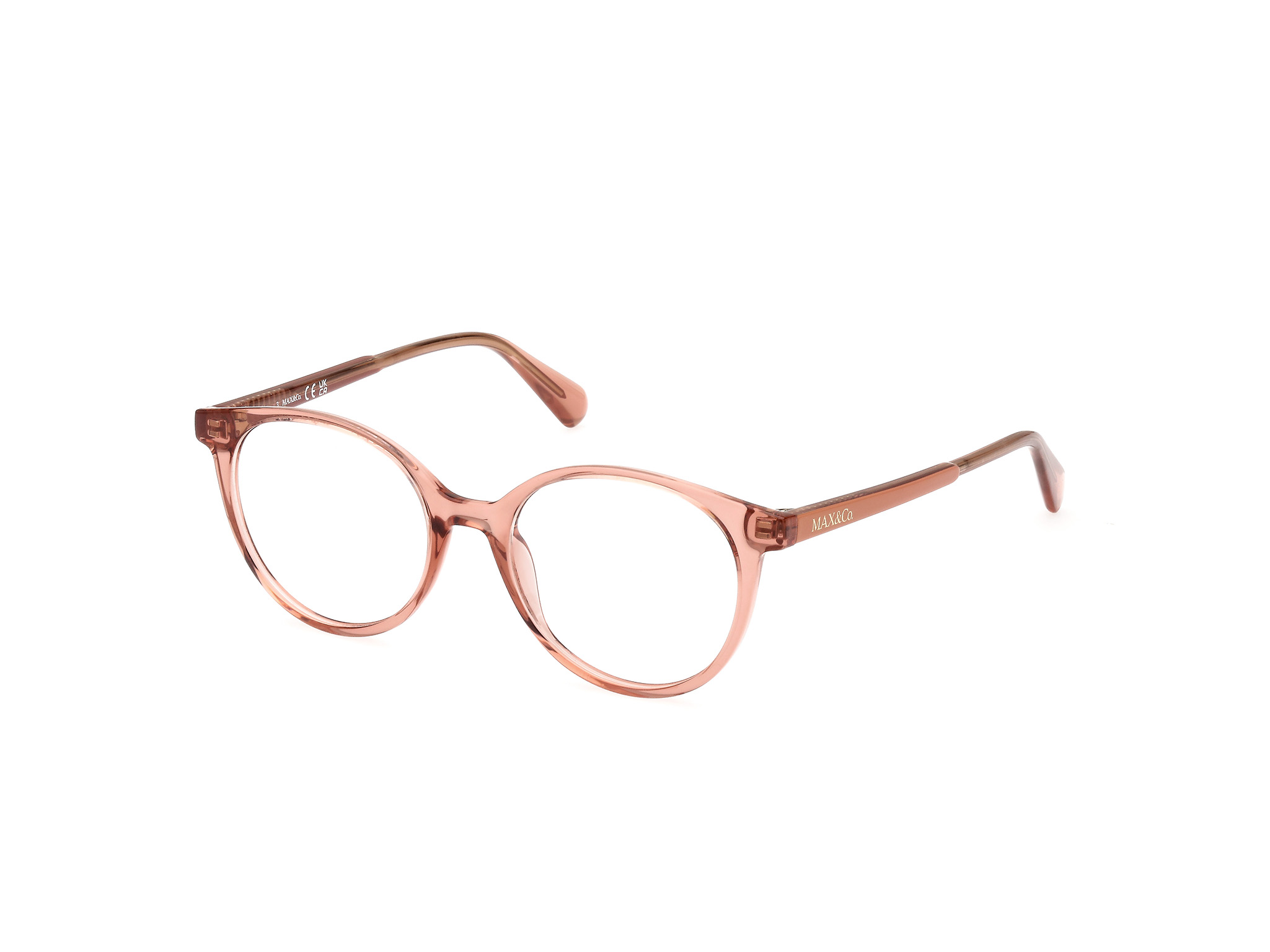 Max&Co Damen MO5106 072 Optische Fassungen Injiziert Rosa Rund Normal-image