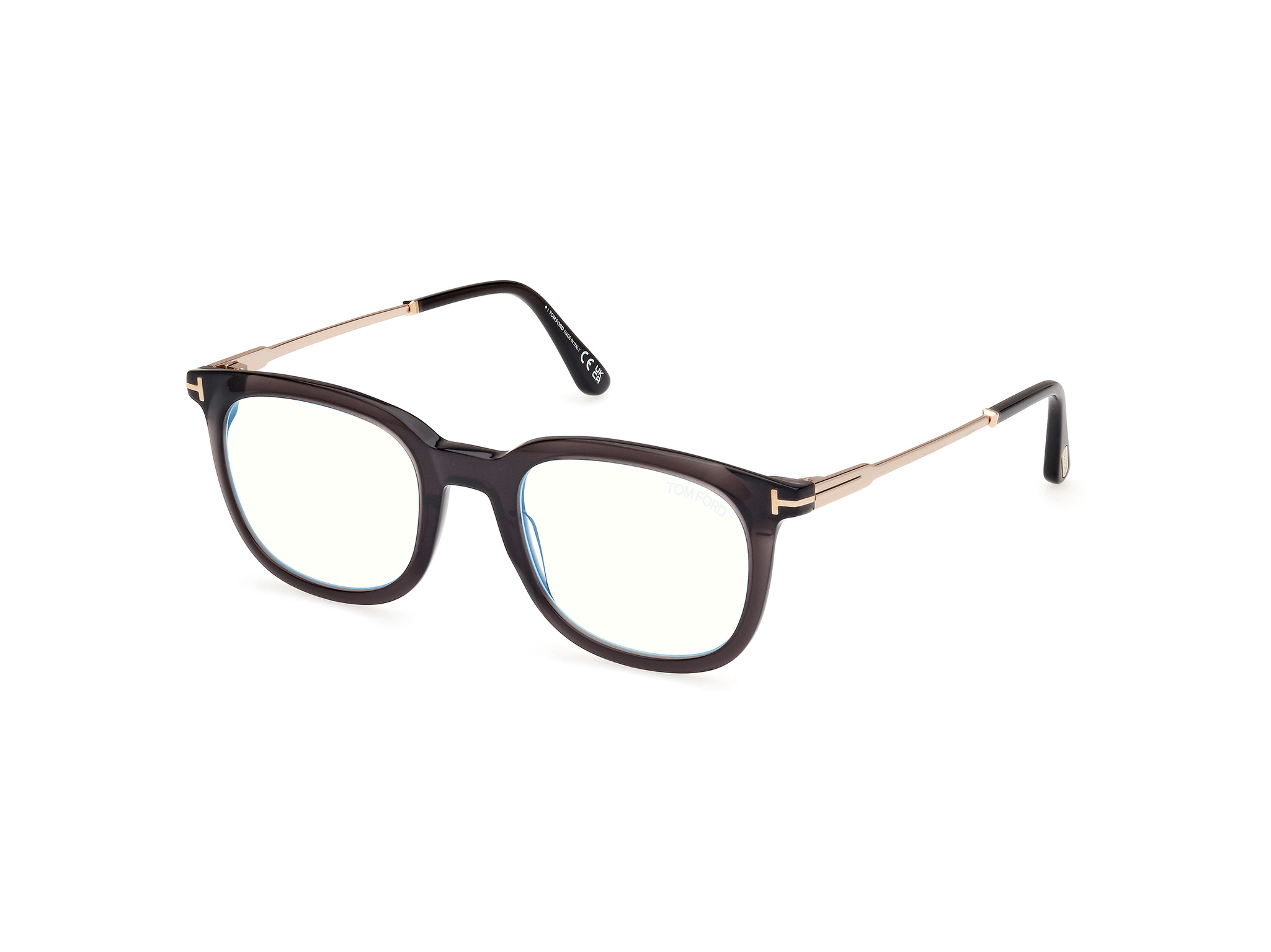 Tom Ford Herren FT5904-B 005 Optische Fassungen Acetat Schwarz Quadratisch Normal-image