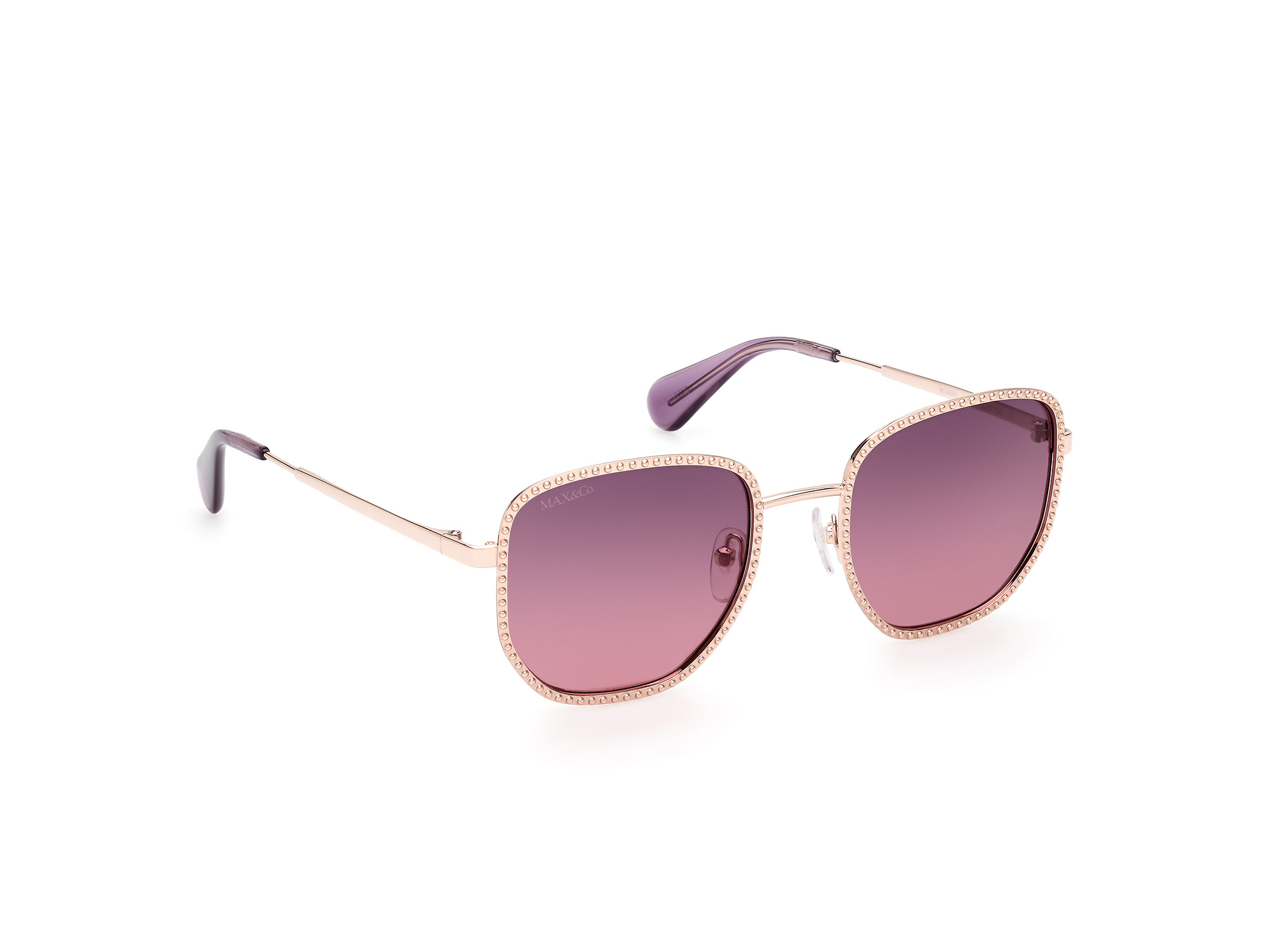 MAX &CO Occhiali Da Sole MO0091 – Shiny Rose Gold, Unisex, Leggeri E Semplici Da Abbinare