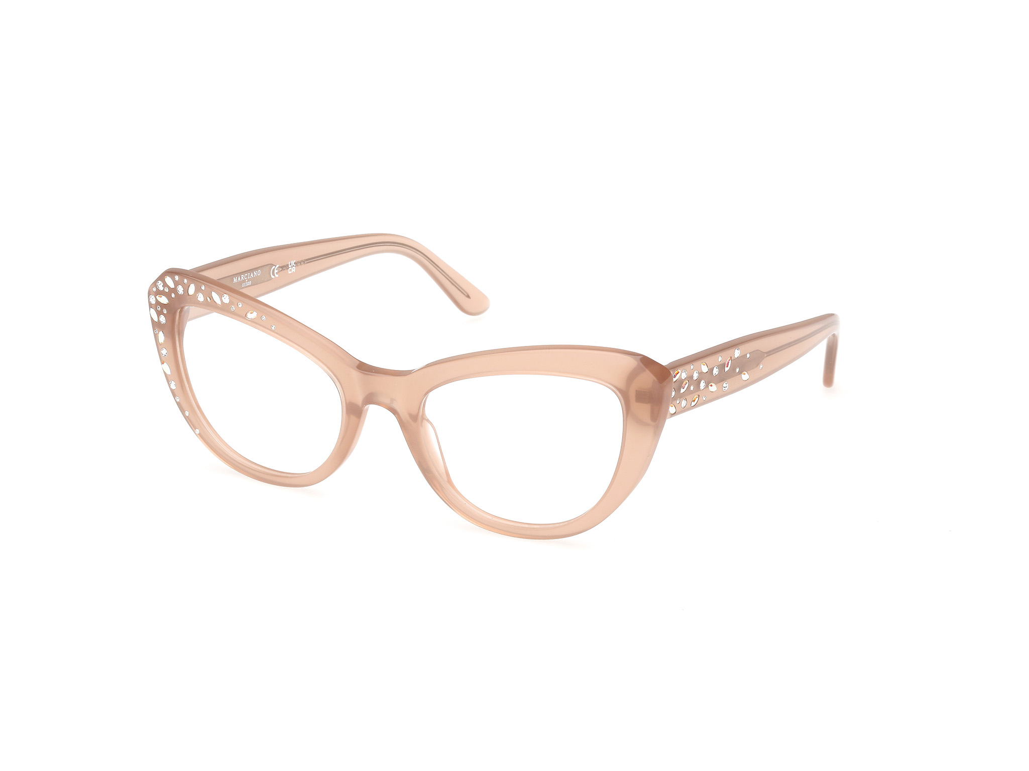 Guess by Marciano Woman GM50016 59 Vista frames Acetate Beige  Cat Eye Normal-image