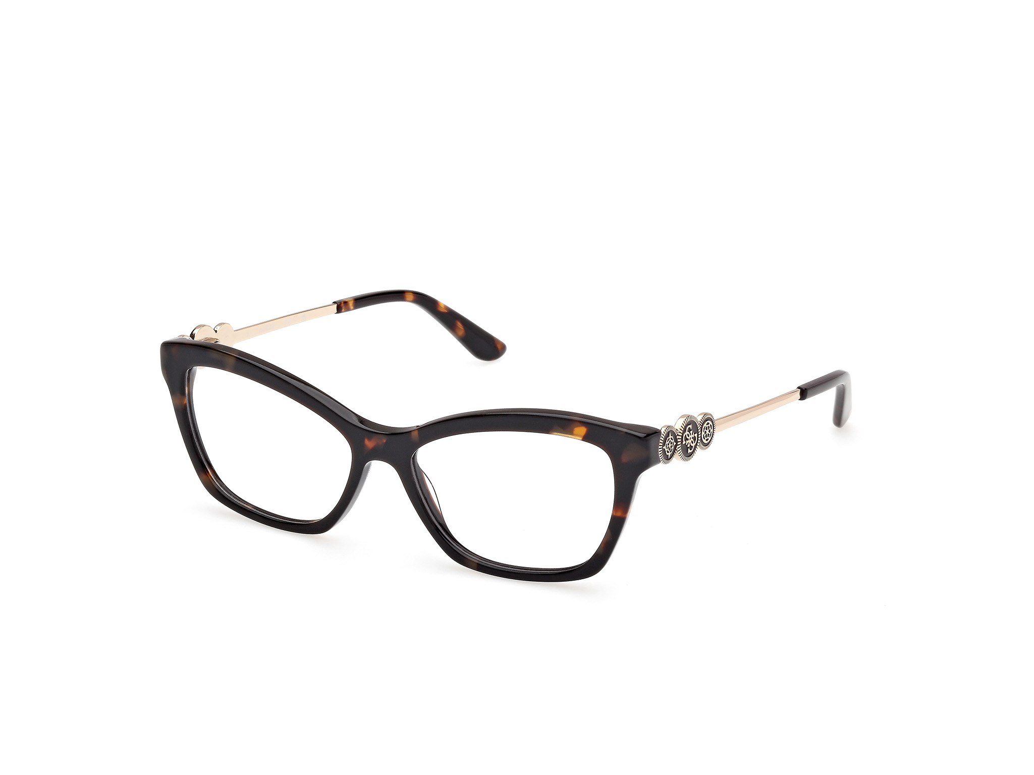 Guess Damen GU50231 052 Optische Fassungen Acetat Havanna Quadratisch Normal-image