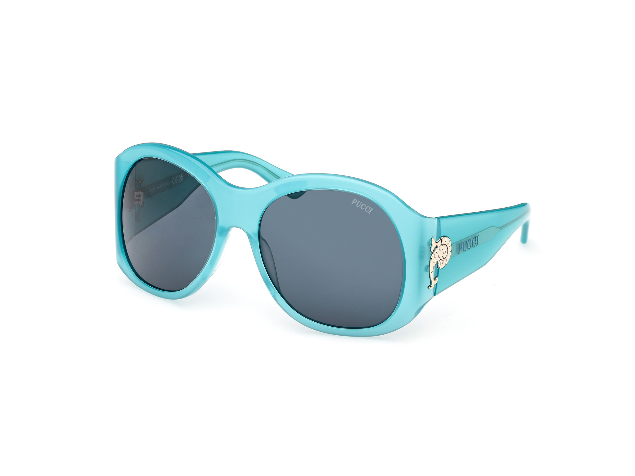Emilio Pucci Damen EP0233 87V Sonnenbrillen Acetat Geometrisch Normal-image