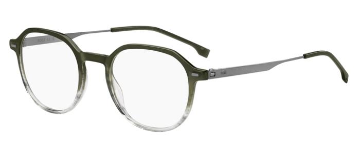 Hugo Boss Montatura Boss 1697 7ZW Green Dark Ruthenium 50/21/150 Uomo-image