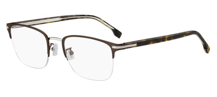 Hugo Boss Montatura Boss 1729/G 12R Matte Brown Silver 55/21/150 Uomo-image