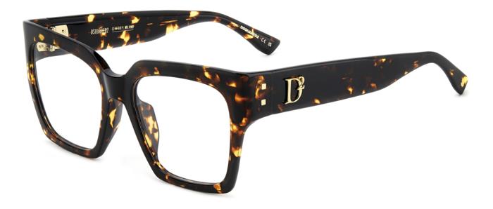 Gafas DSQUARED2 - Modelo: D2 0151/G_ C: Havana/Eye Size: 55 - Bridge Size: 18 Cura Della Persona E Salute-image