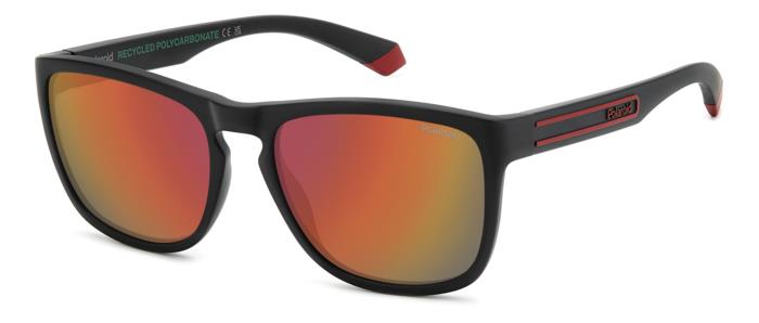 Polaroid Sunglasses Frames Pld 2161/S Black Red 57/18/140 Unisex Adulti, Rosso Nero, 57/18/140-image