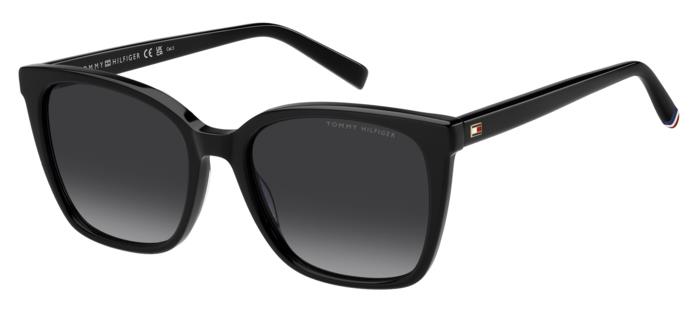 Tommy Hilfiger Occhiali - Modello Th 2226/S, Colore Nero, Lente 54 Mm, Ponte 18 Mm-image