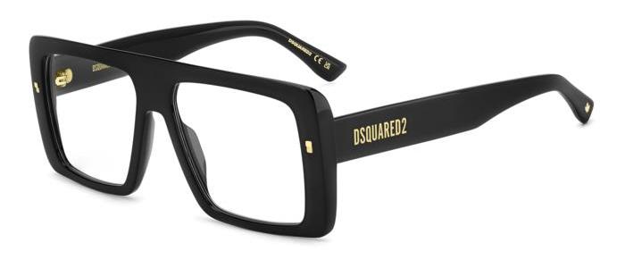 Gafas DSQUARED2 - Modelo: D2 0166_ C: Black/Eye Size: 56 - Bridge Size: 16 Cura Della Persona E Salute-image