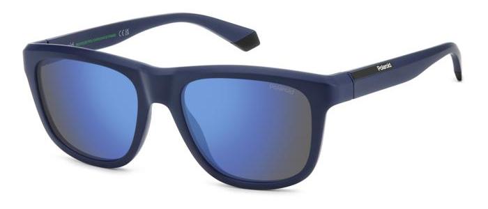 Gafas Polaroid - Modelo: Pld 2163/S_ C: Matte Blue/Eye Size: 54 - Bridge Size: 18 Cura Della Persona E Salute-image