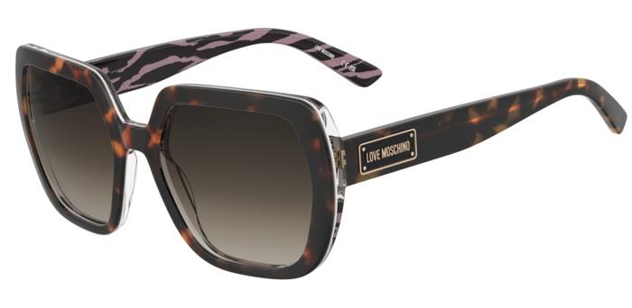 Moschino Love Occhiali - Modello MOL082/S, Colore Havana Patttrn Pink, Lente 56 Mm, Ponte 19 Mm-image