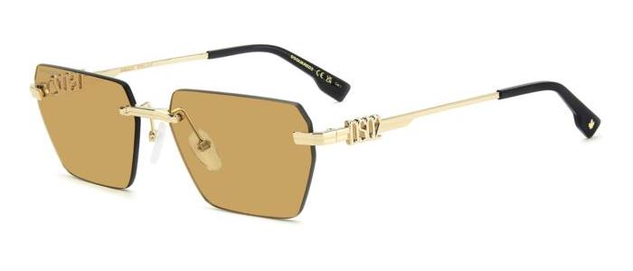 DSQUARED2 Occhiali Da Sole - Modello D2 0102/S, Colore Oro, Lente 58 Mm, Ponte 16 Mm-image