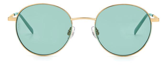 Missoni sunglasses: gold & teal metallic round frame Missoni Women main image 4