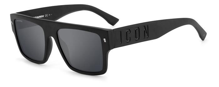 Dsquared2 Icon 0003/S 003/T4 Matt Black Sunglasses Man Standard, Standard, 56-image