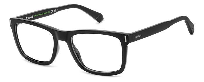 Polaroid Pld D512 807 Black Eyewear Unisex Injected, Rectangular, 54-image